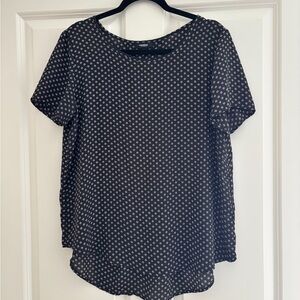 Premise Black and White Short Sleeve Top
